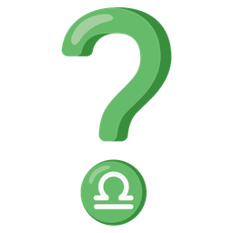 Libra and red question mark