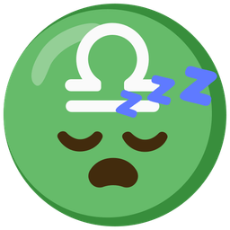 Libra and sleeping face