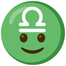 Libra and Slightly smiling face