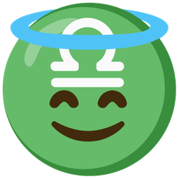 Libra and Smiling face with halo