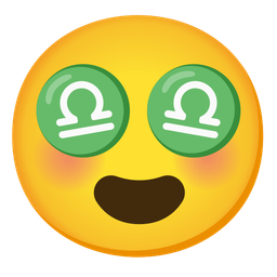 Libra and Smiling face with heart-eyes