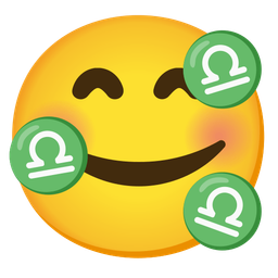 Libra and Smiling face with hearts