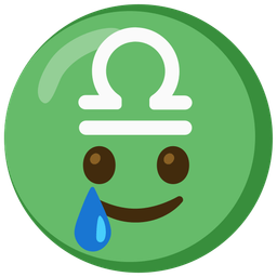 Libra and Smiling face with tear