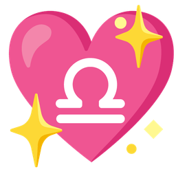 Libra and sparkling heart