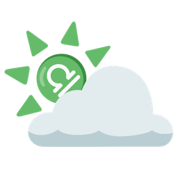 Libra and sun behind cloud