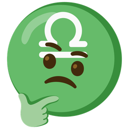Libra and thinking face