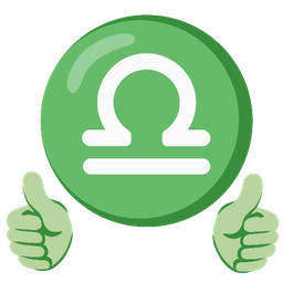 Libra and thumbs up