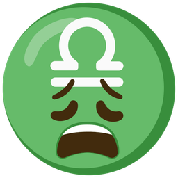 Libra and weary face