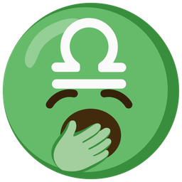 Libra and yawning face