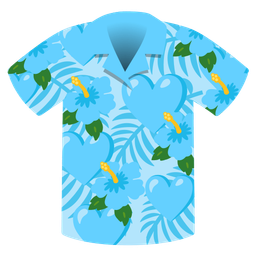 light blue heart and hibiscus