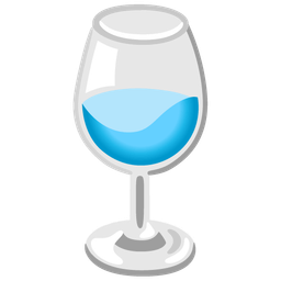 light blue heart and wine glass