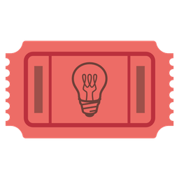 Light bulb and Admission tickets