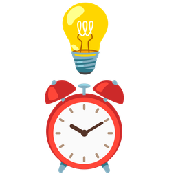 Light bulb and Alarm clock