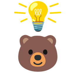 light bulb and bear
