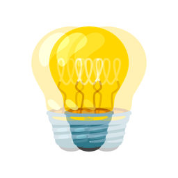 light bulb and beating heart