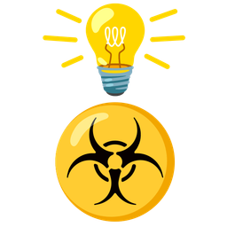 Light bulb and Biohazard