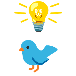 light bulb and bird