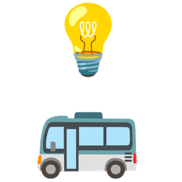 Light bulb and Bus