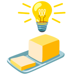 Light bulb and Butter