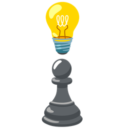 Light bulb and Chess pawn