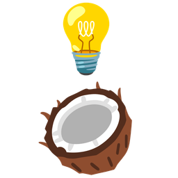 Light bulb and Coconut