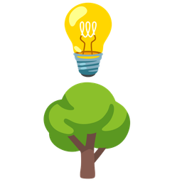 light bulb and deciduous tree