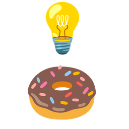 Light bulb and Doughnut