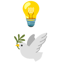 light bulb and dove
