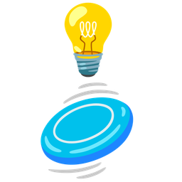 Light bulb and Flying disc