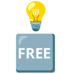 Light bulb and FREE button