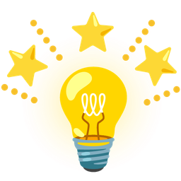 Light bulb and Glowing star