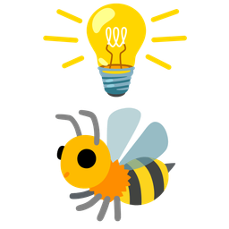 light bulb and honeybee