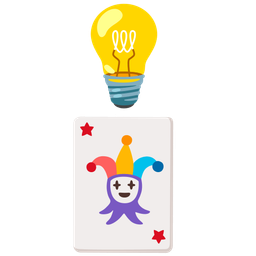 Light bulb and Joker