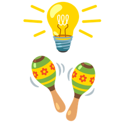 Light bulb and Maracas