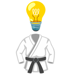 Light bulb and Martial arts uniform