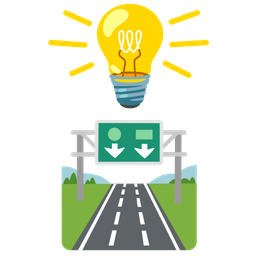 Light bulb and Motorway