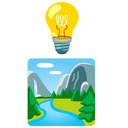 Light bulb and National park