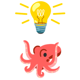 light bulb and octopus