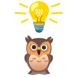 light bulb and owl