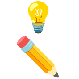 Light bulb and Pencil