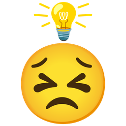 light bulb and persevering face