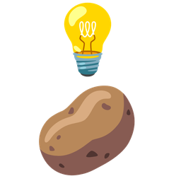 Light bulb and Potato