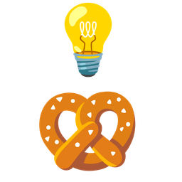 Light bulb and Pretzel