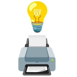 Light bulb and Printer