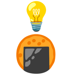 Light bulb and Rice cracker