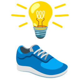 Light bulb and Running shoe