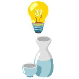 Light bulb and Sake