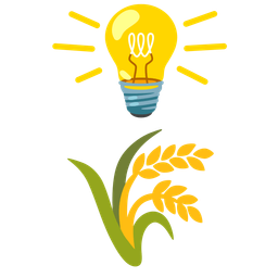 light bulb and sheaf of rice