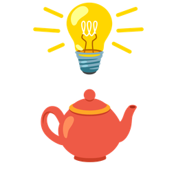 Light bulb and Teapot