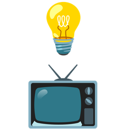 Light bulb and Television
